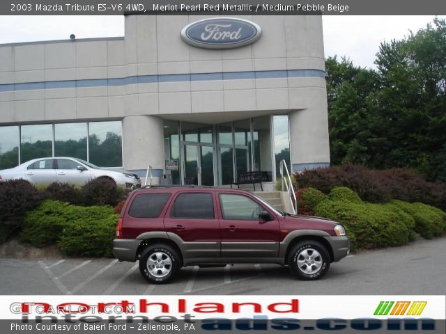 2003 Mazda Tribute ES-V6 4WD in Merlot Pearl Red Metallic