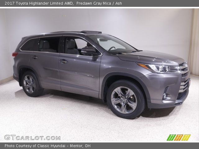 2017 Toyota Highlander Limited AWD in Predawn Gray Mica