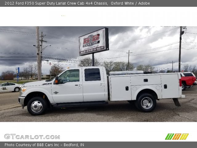 2012 Ford F350 Super Duty Lariat Crew Cab 4x4 Chassis in Oxford White