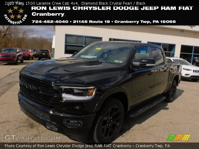 2022 Ram 1500 Laramie Crew Cab 4x4 in Diamond Black Crystal Pearl