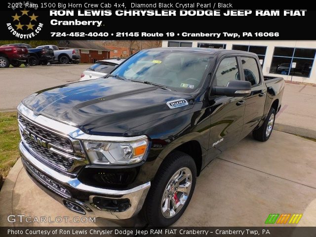 2022 Ram 1500 Big Horn Crew Cab 4x4 in Diamond Black Crystal Pearl