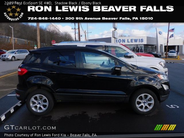 2019 Ford EcoSport SE 4WD in Shadow Black
