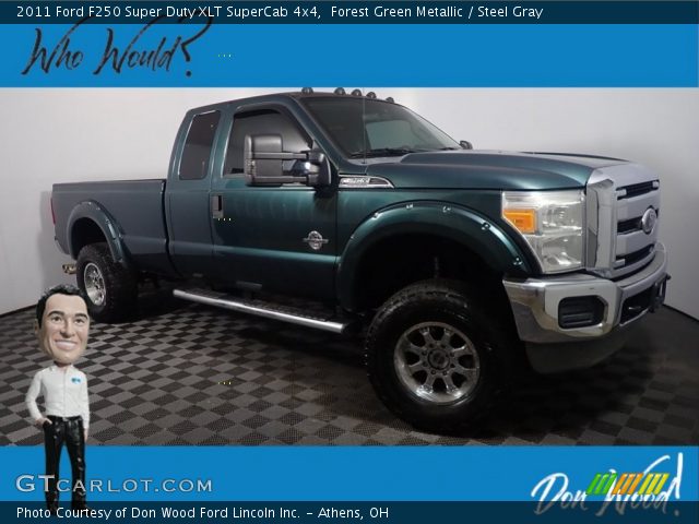 2011 Ford F250 Super Duty XLT SuperCab 4x4 in Forest Green Metallic