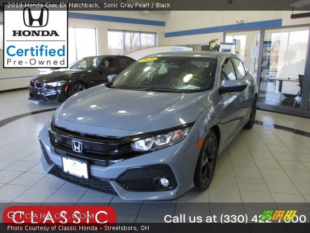 2019 Honda Civic EX Hatchback in Sonic Gray Pearl