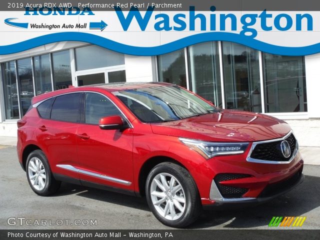 2019 Acura RDX AWD in Performance Red Pearl