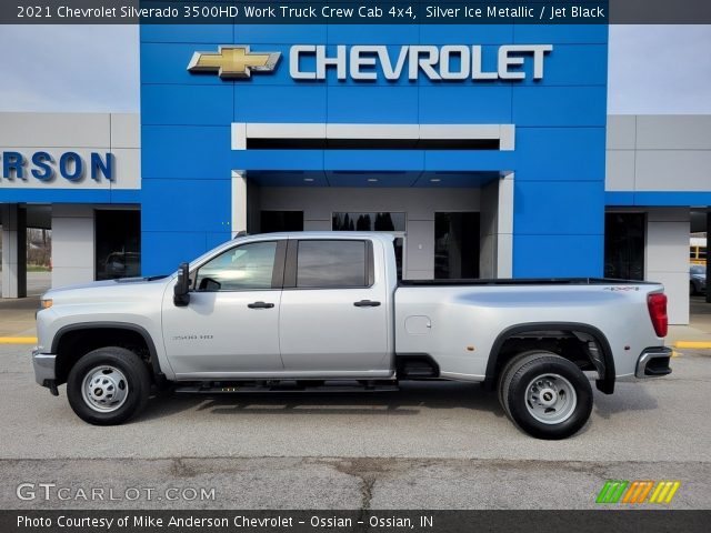 2021 Chevrolet Silverado 3500HD Work Truck Crew Cab 4x4 in Silver Ice Metallic