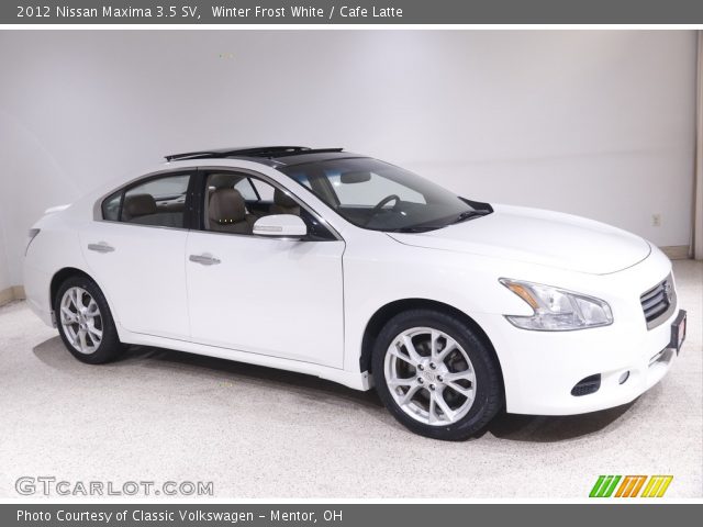 2012 Nissan Maxima 3.5 SV in Winter Frost White