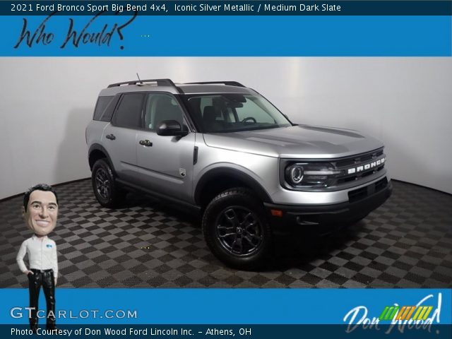 2021 Ford Bronco Sport Big Bend 4x4 in Iconic Silver Metallic