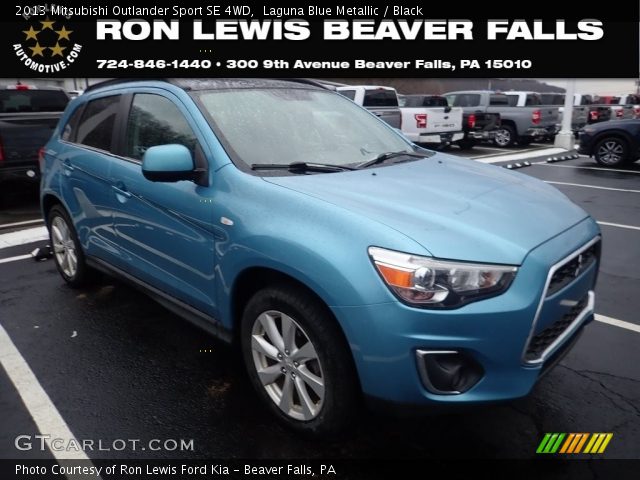 2013 Mitsubishi Outlander Sport SE 4WD in Laguna Blue Metallic