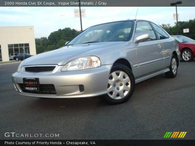 2000 Honda Civic EX Coupe in Vogue Silver Metallic