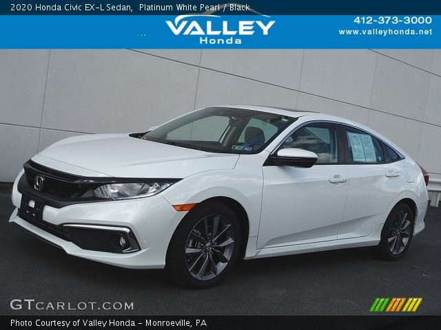 2020 Honda Civic EX-L Sedan in Platinum White Pearl