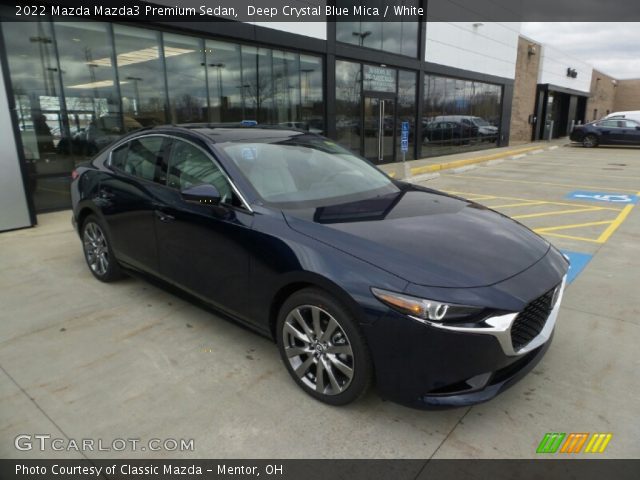 2022 Mazda Mazda3 Premium Sedan in Deep Crystal Blue Mica