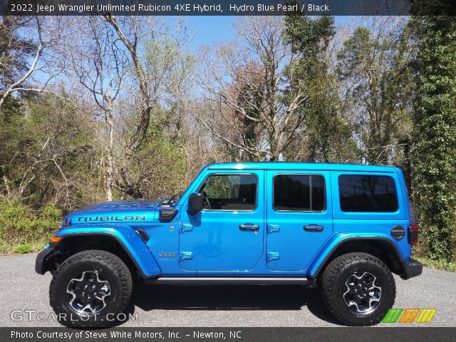 2022 Jeep Wrangler Unlimited Rubicon 4XE Hybrid in Hydro Blue Pearl