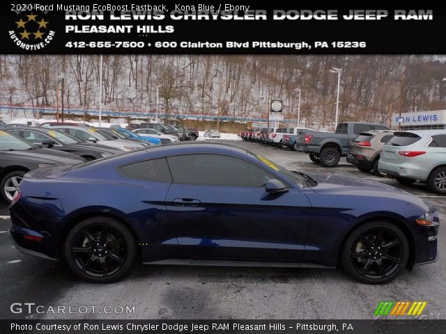 2020 Ford Mustang EcoBoost Fastback in Kona Blue
