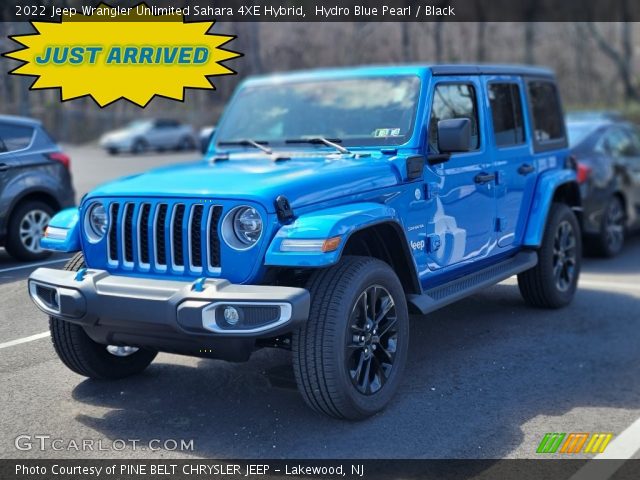 2022 Jeep Wrangler Unlimited Sahara 4XE Hybrid in Hydro Blue Pearl