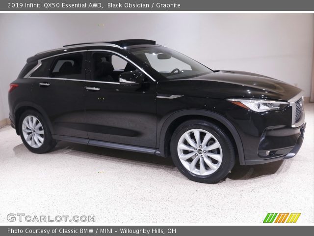 2019 Infiniti QX50 Essential AWD in Black Obsidian