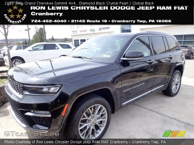 2022 Jeep Grand Cherokee Summit 4x4 in Diamond Black Crystal Pearl