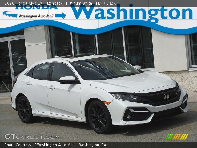 2020 Honda Civic EX Hatchback in Platinum White Pearl