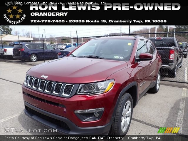2021 Jeep Compass Latitude 4x4 in Velvet Red Pearl