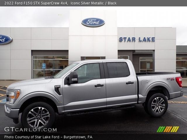 2022 Ford F150 STX SuperCrew 4x4 in Iconic Silver Metallic