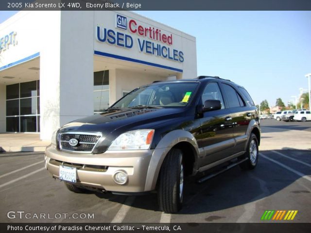 2005 Kia Sorento LX 4WD in Ebony Black