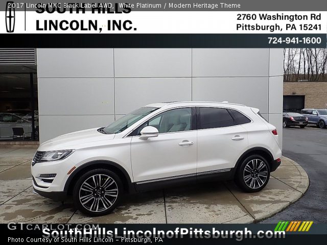 2017 Lincoln MKC Black Label AWD in White Platinum
