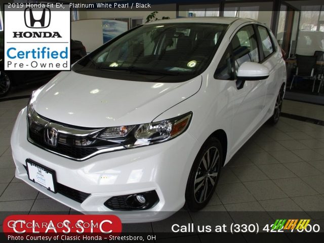 2019 Honda Fit EX in Platinum White Pearl