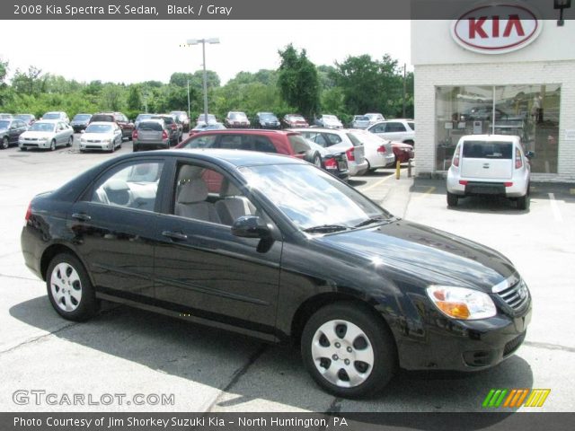 2008 Kia Spectra EX Sedan in Black