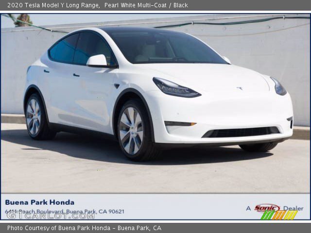 2020 Tesla Model Y Long Range in Pearl White Multi-Coat