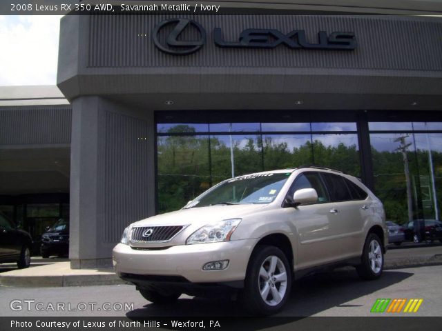 2008 Lexus RX 350 AWD in Savannah Metallic