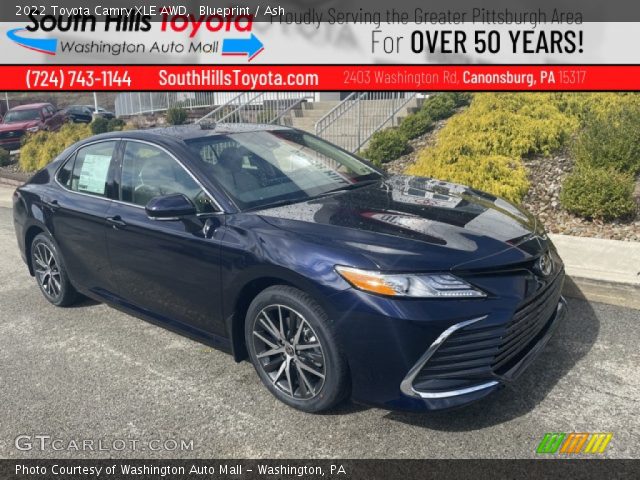 2022 Toyota Camry XLE AWD in Blueprint