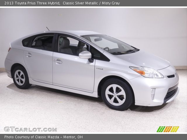 2013 Toyota Prius Three Hybrid in Classic Silver Metallic
