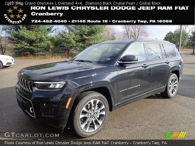 2022 Jeep Grand Cherokee L Overland 4x4 in Diamond Black Crystal Pearl