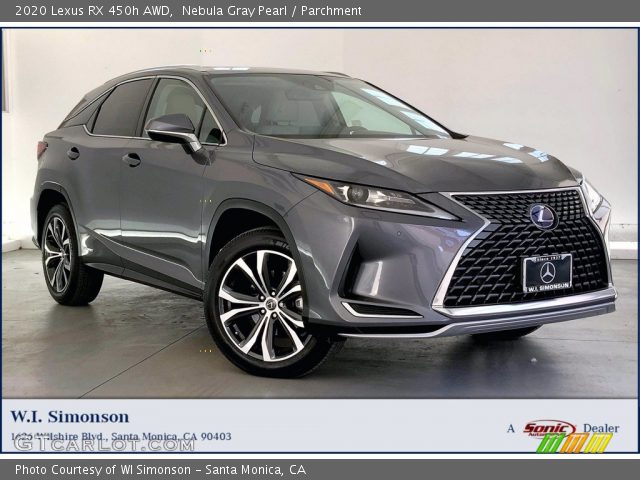 2020 Lexus RX 450h AWD in Nebula Gray Pearl