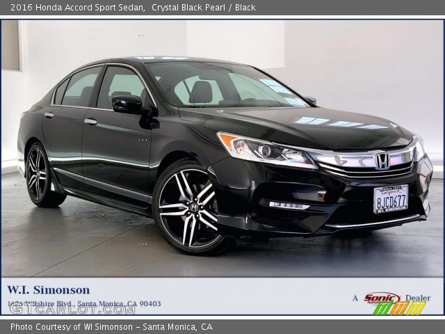 2016 Honda Accord Sport Sedan in Crystal Black Pearl