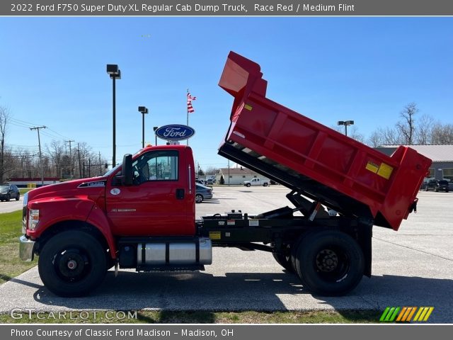 2022 Ford F750 Super Duty XL Regular Cab Dump Truck in Race Red
