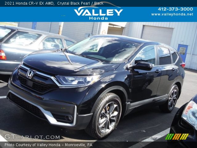 2021 Honda CR-V EX AWD in Crystal Black Pearl