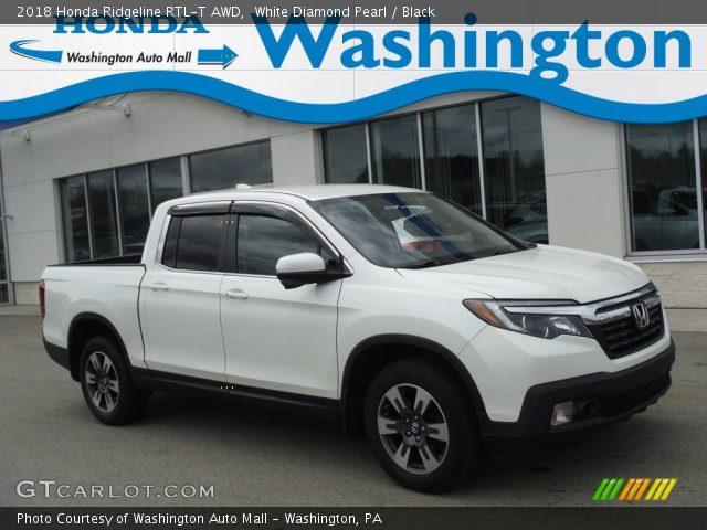 2018 Honda Ridgeline RTL-T AWD in White Diamond Pearl