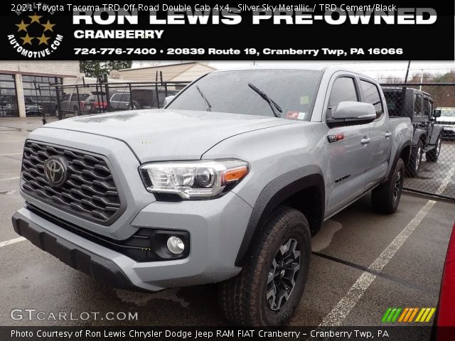 2021 Toyota Tacoma TRD Off Road Double Cab 4x4 in Silver Sky Metallic