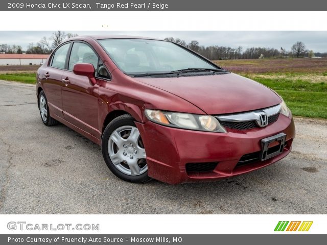 2009 Honda Civic LX Sedan in Tango Red Pearl