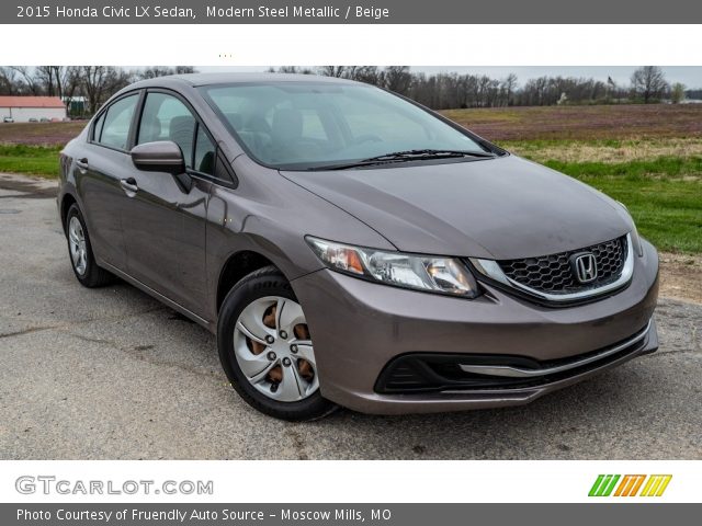 2015 Honda Civic LX Sedan in Modern Steel Metallic