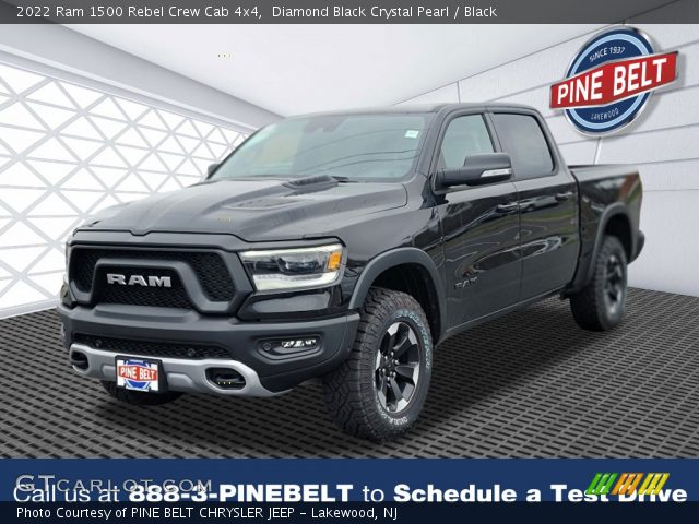 2022 Ram 1500 Rebel Crew Cab 4x4 in Diamond Black Crystal Pearl