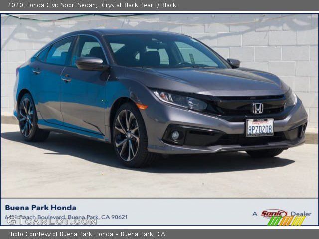 2020 Honda Civic Sport Sedan in Crystal Black Pearl