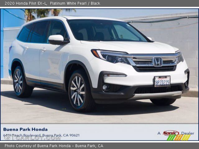 2020 Honda Pilot EX-L in Platinum White Pearl