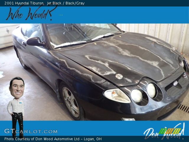 2001 Hyundai Tiburon  in Jet Black