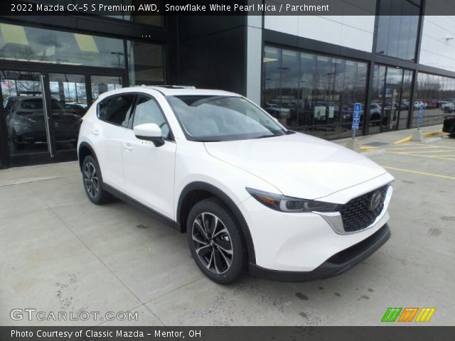 2022 Mazda CX-5 S Premium AWD in Snowflake White Pearl Mica