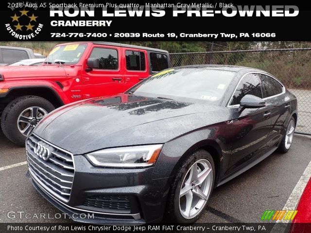 2018 Audi A5 Sportback Premium Plus quattro in Manhattan Gray Metallic