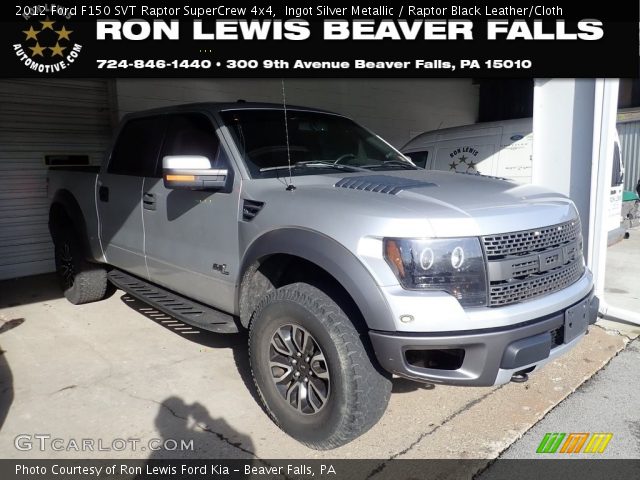 2012 Ford F150 SVT Raptor SuperCrew 4x4 in Ingot Silver Metallic