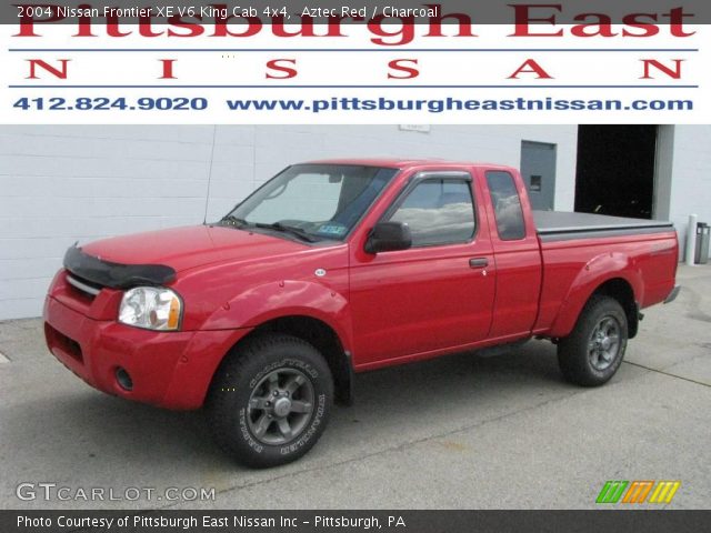 2004 Nissan Frontier XE V6 King Cab 4x4 in Aztec Red