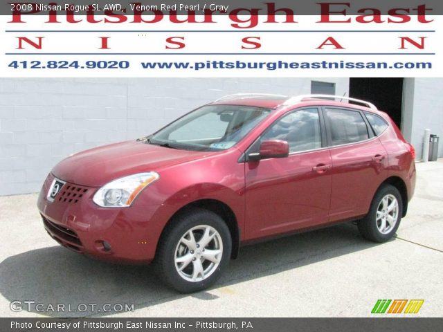 2008 Nissan Rogue SL AWD in Venom Red Pearl